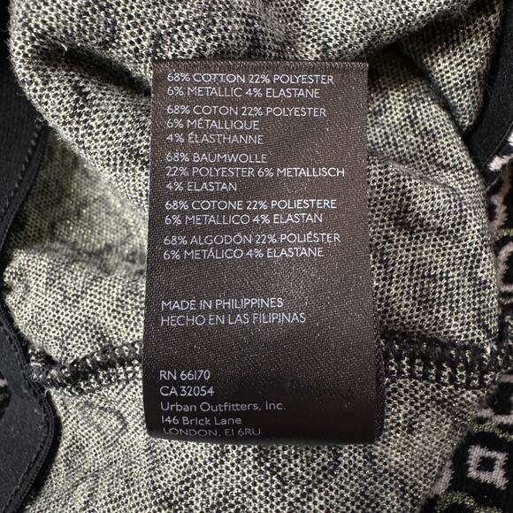 Maeve by Anthropology Medium Mini Skort Black Motif Geometric Stretch Pockets - Picture 7 of 7